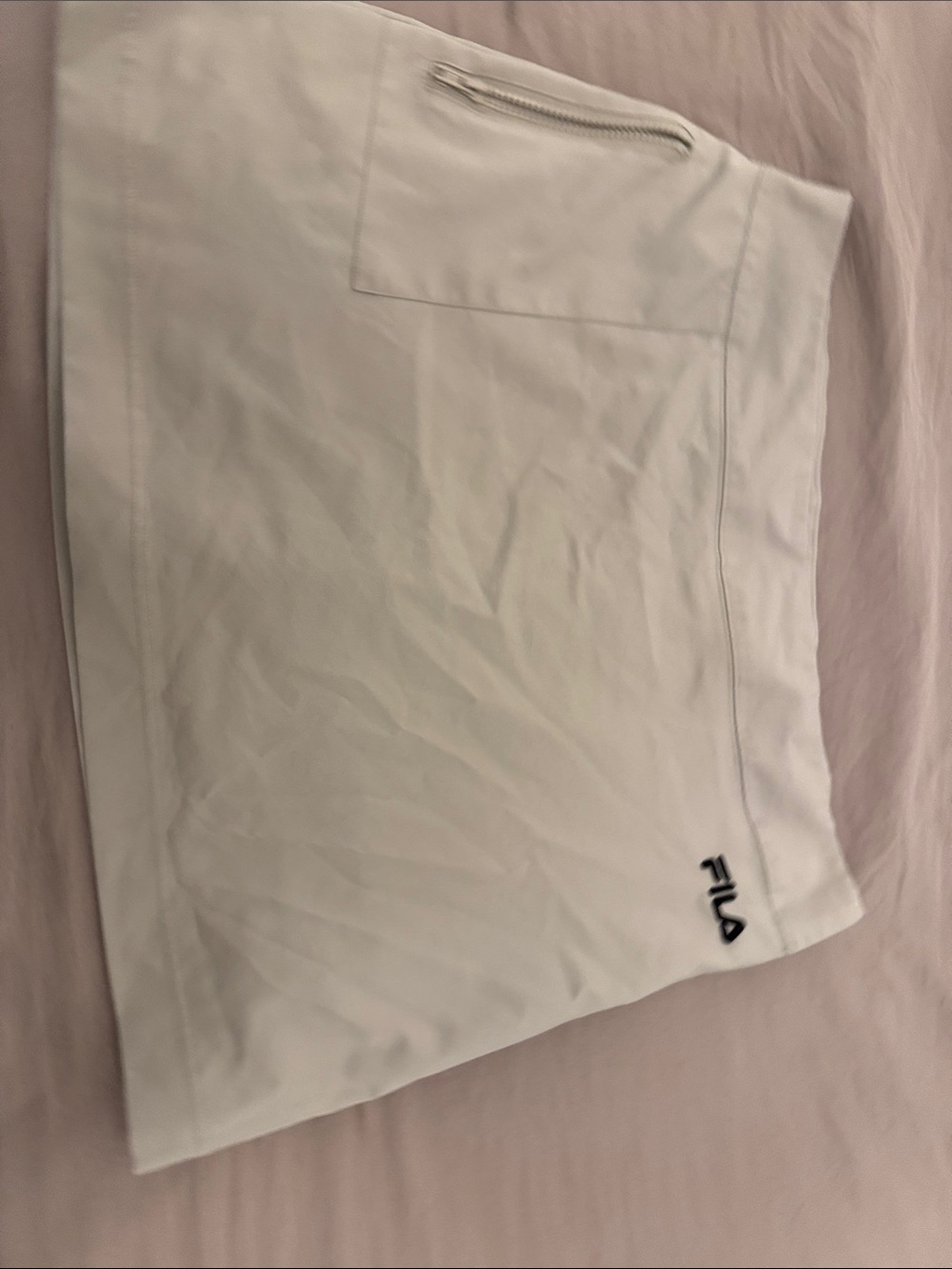 FILA Khaki Tennis Athletic Skirt with Zip Pocket